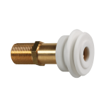 Indløbsfitting med gummipakning til urinaler med bagvandtilslutning