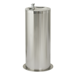 Drikkefontæne i rustfrit stål til gulvmontering, højde 800 mm