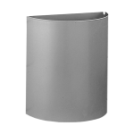 Væghængt affaldsspand i rustfrit stål, volumen 12 l, børstet