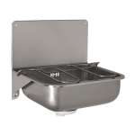 Væghængt vask i rustfrit stål