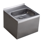 Vægophængt håndvask i rustfrit stål