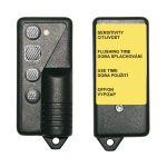 Fjernbetjening til justering af parametre for radar-skylleenheder, piezokontroller og termiske skylleenheder