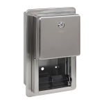 Rustfrit stål indbygget toiletpapirholder, børstet