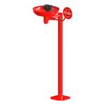 Fritstående øjenskyller med to sprayhoveder, skål og startgreb