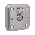 Hærværkssikret krog i rustfrit stål med "Anti-selvmords" system, børstet