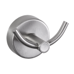 Dobbelt krog i rustfrit stål, børstet