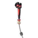 Hånd-øjenskyller med to sprayhoveder, hældningsvinkel 45°, med gennemføring i bordet