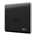 Urinal infrarød skylleenhed med monteringsboks, sort, 6 V