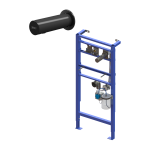 Automatisk væghængt sæbedispenser af rustfrit stål, 1 l sæbebeholder, monteringsramme SLR 24 medfølger, sort, 230 V AC