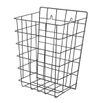 Affaldsspand i stålnet til vægmontering