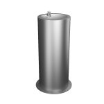 Automatisk drikkefontæne i rustfrit stål til gulvmontering, 6 V