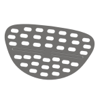 Si i rustfrit stål til Chic urinal