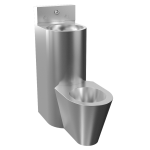 Hærværkssikker kombinationsenhed, gulvstående toilet, serviceluge