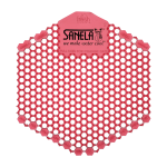 Plast urinalrist rød farve - duft af kiwi og grapefrugt