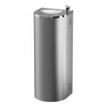 Drikkefontæne i rustfrit stål til gulvmontering med køler