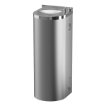 Automatisk drikkefontæne i rustfrit stål til gulvmontering, 24 V DC