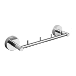 Bøjle i rustfrit stål med fire kroge, poleret