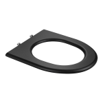 Plast sort toiletsæde uden låg til SLWN 03, SLWN 04, SLWN 11, SLWN 13, SLWN 14, SLWN 15, SLWN 16