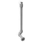 Plastforbindelse mellem skyl og toilet