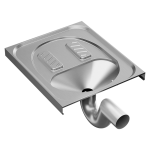 Squat-toilet i rustfrit stål