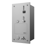 Indbygget mønt- og poletautomat til døråbning med EURO KEY, 24V DC