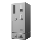 Mønt- og poletautomat til døråbning med GSM-modul, EURO KEY, 24V DC