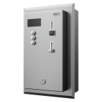 Indbygget mønt- og poletbruser-timer til én til tre brusere, 24 V DC, valg af bruser af maskinen, direkte styring