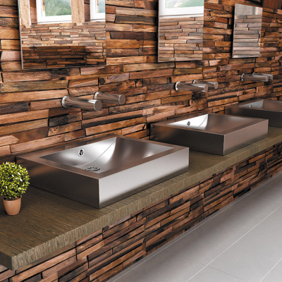 Design solution on the wall is cool