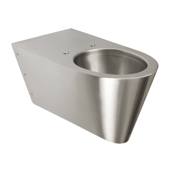 Hængende toilet i rustfrit stål til handicappede