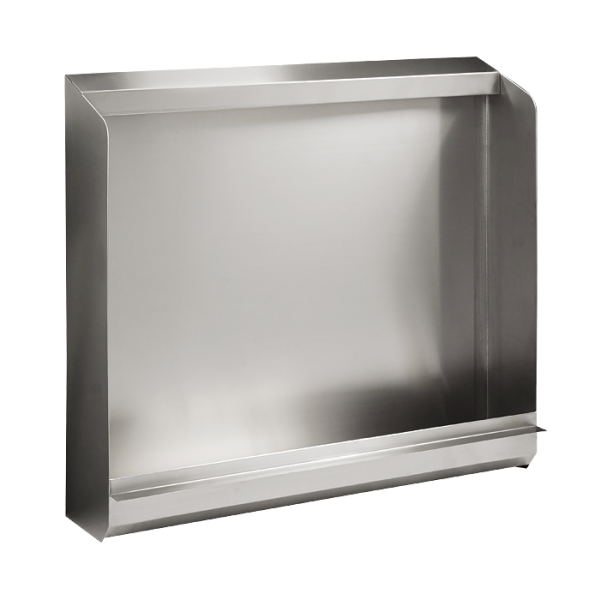 Gulvstående urinalrende i rustfrit stål UDEN elektronik, 2400 mm