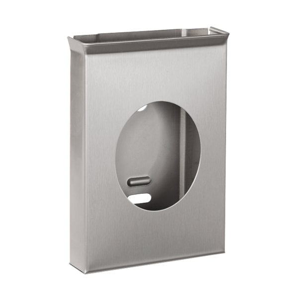 Dispenser i rustfrit stål til hygiejneposer, børstet