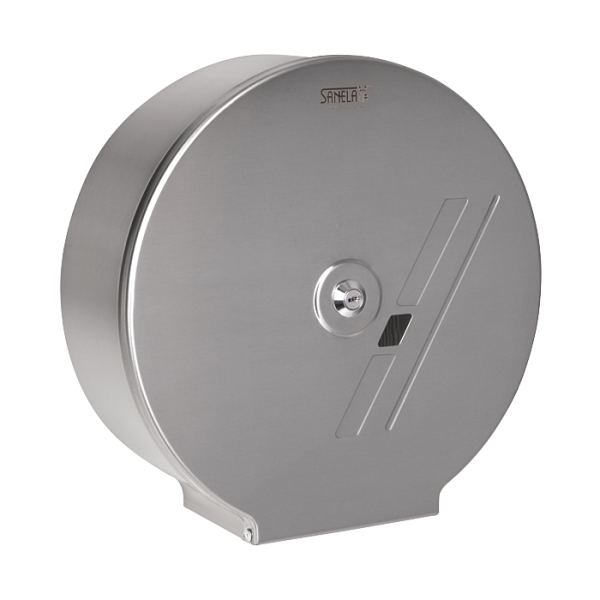 Holder i rustfrit stål til store ruller toiletpapir