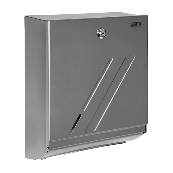 Dispenser i rustfrit stål til foldede papirhåndklæder