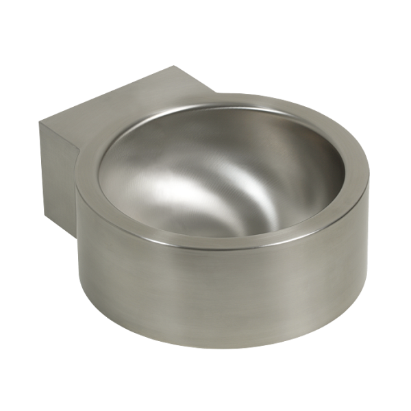 Vægophængt håndvask i rustfrit stål