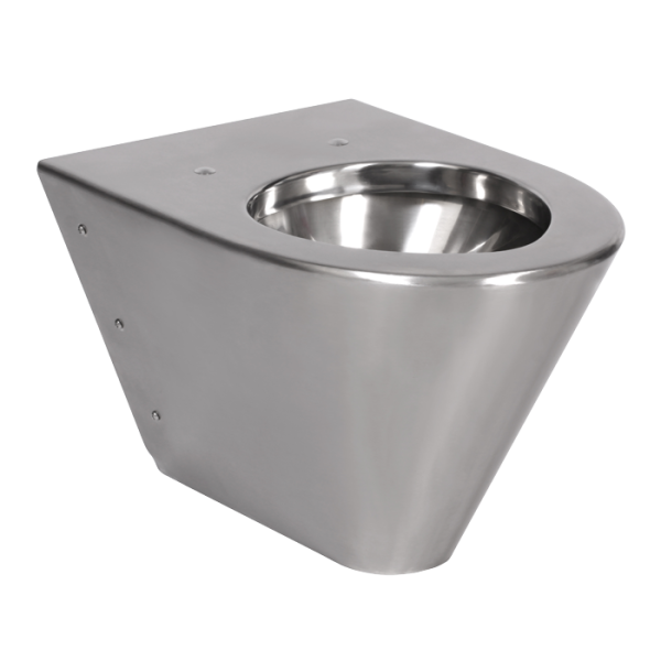 Stainless steel hanging toilet