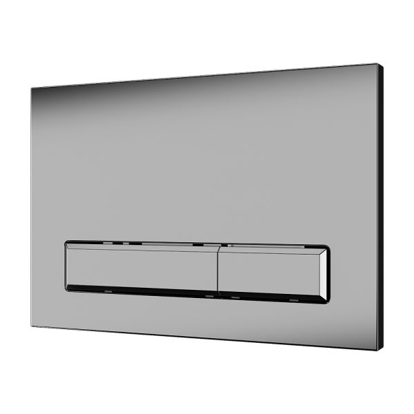 Mekanisk toiletskylleenhed til installationssystemer SLR 21, børstet krom