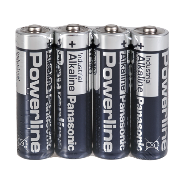 Sæt med 4 stk. alkalinebatterier