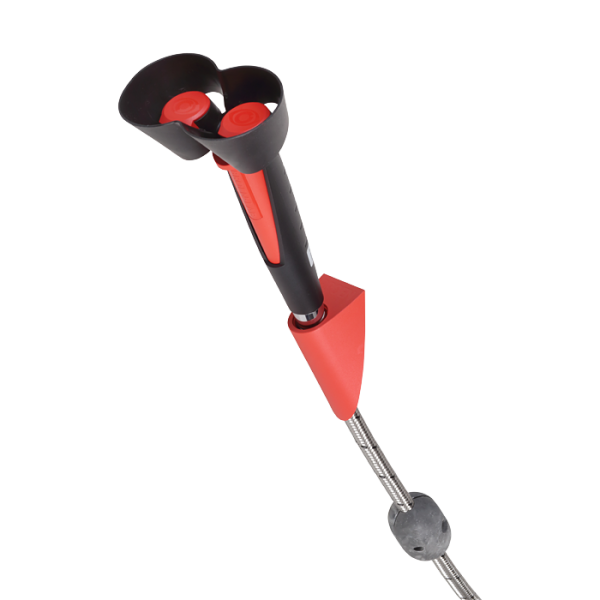 Håndholdt øjenskyller med to sprayhoveder med holder i væggen