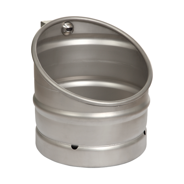 KEG-urinal i rustfrit stål med infrarød skylleenhed, 24 V DC