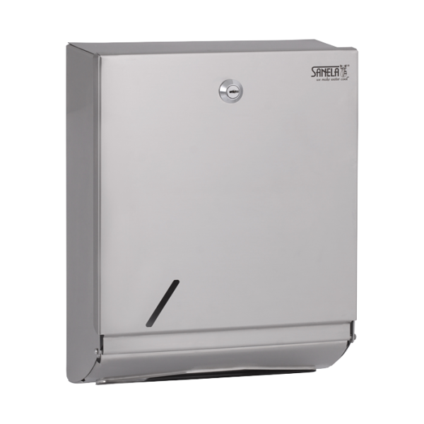 Dispenser i rustfrit stål til foldede papirhåndklæder