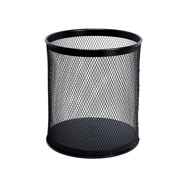 Rund affaldsspand, farve sort, 18 l