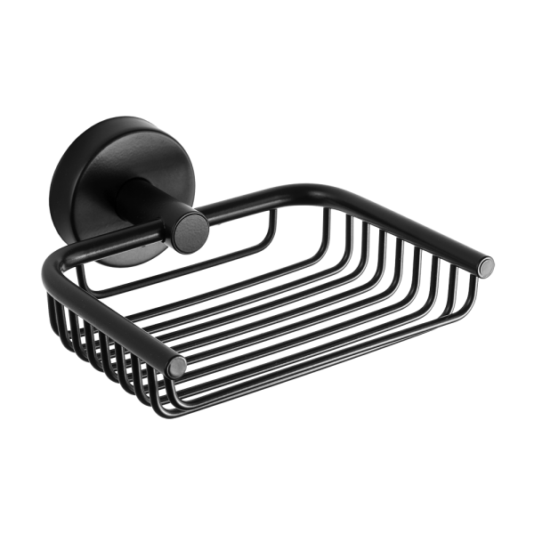 Sæbeholder i rustfrit stål, sort mat finish