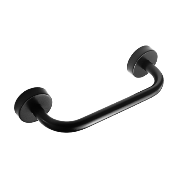 Håndtag til bad i rustfrit stål, sort mat finish