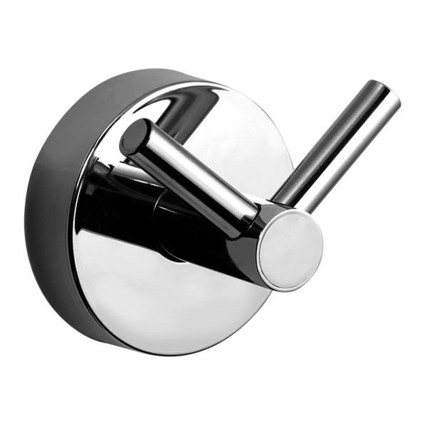 Bøjle i rustfrit stål med to kroge, poleret finish