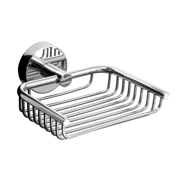 Sæbeholder i rustfrit stål, poleret finish