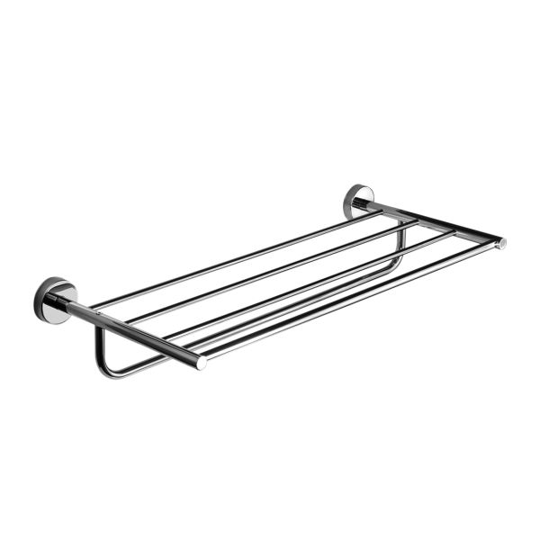 Håndklædeholder i rustfrit stål med stang, poleret finish