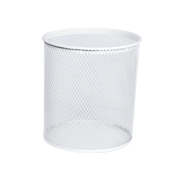 Rund affaldsspand, farve hvid, 18 l