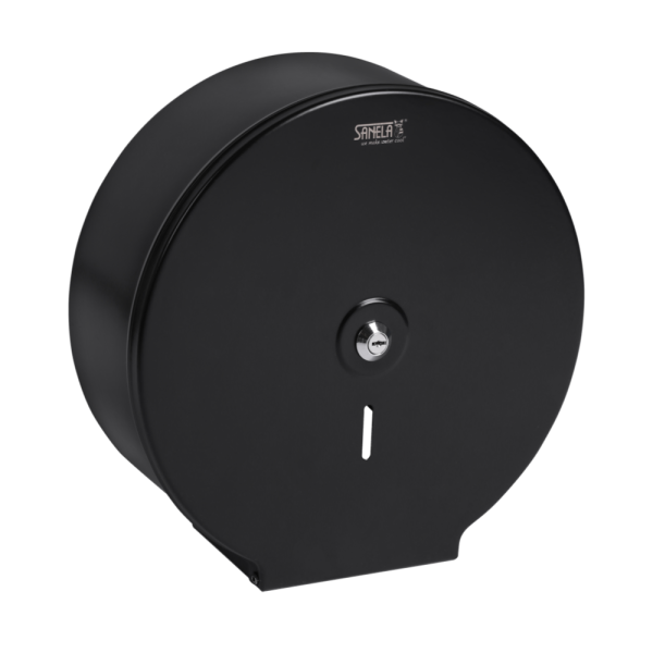 Holder i rustfrit stål til store ruller toiletpapir