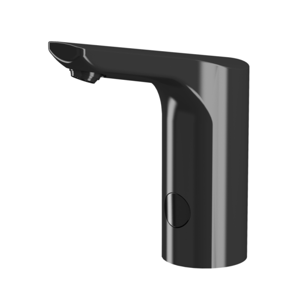 Automatisk håndvaskarmatur til koldt eller forblandet vand, sort, 24 V DC