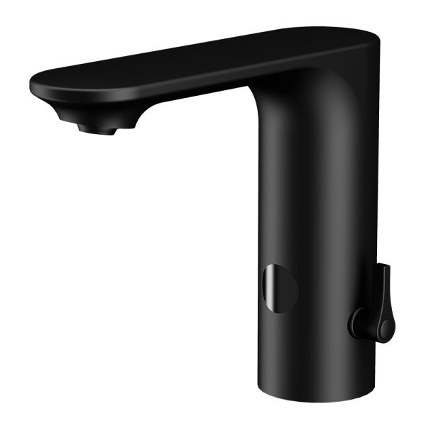 Automatisk sort håndvaskarmatur, 6 V